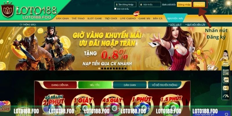 Đăng Ký LOTO188 1 Đăng ký Loto188 để truy cập toàn bộ sản phẩm game